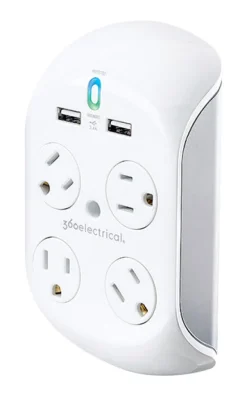 360 Electrical 918 J 4 outlets Surge Tap