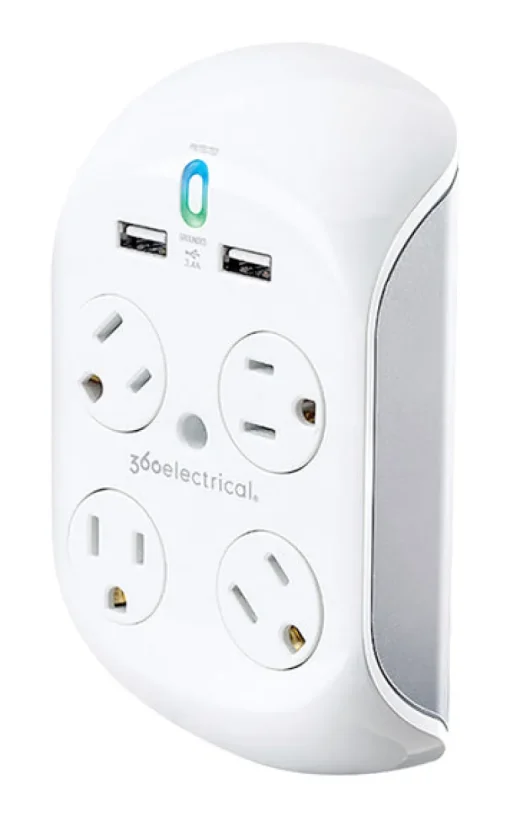 360 Electrical 918 J 4 outlets Surge Tap