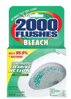 2000 Flushes Clean Scent Automatic Toilet Bowl Cleaner 1.25 oz. Tablet (Pack of 12)