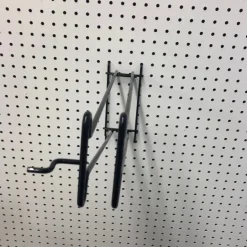 16 in. 250 Black Metal Broom Hook Display Peg Hook 1 pk