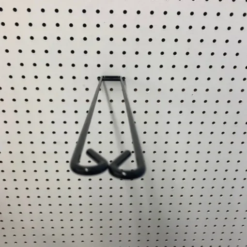 18 in. 187 Black Metal Display Brooms Peg Hook 1 pk