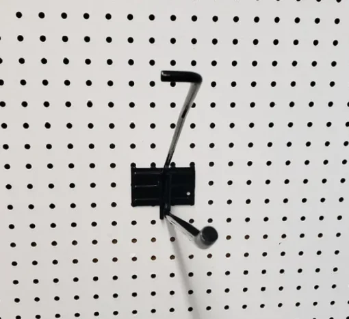 15 in. 375 Black Metal Utility Scan Peg Hooks Peg Hook 1 pk