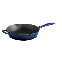 10 in Enameled Cast-Iron Series 1000 Skillet - Gradated Cobalt