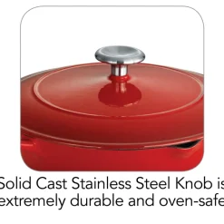 10 in Enameled Cast-Iron Series 1000 Covered Skillet - Gradated Cobalt