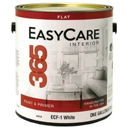 365 Interior Latex Wall Paint & Primer In One, Flat, Tintable White, Gallon (Pack of 4)