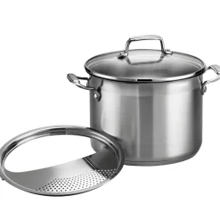 3 Pc - 6 Qt Stainless Steel Pasta Cooker