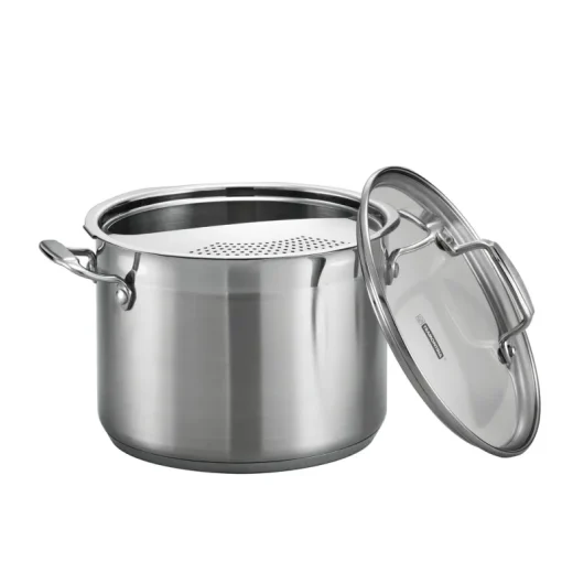 3 Pc - 6 Qt Stainless Steel Pasta Cooker
