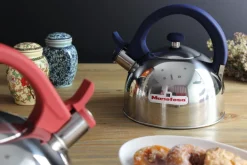 Acacia Blue Stainless Steel 2.1Qts. Tea Kettle