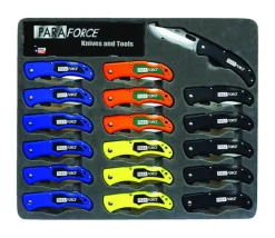 AccuSharp PARAFORCE Assorted 420 Steel 15 in. Folding Knife (Pack of 18)