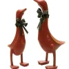 Ace Resin/Steel Red Duck Statue (Pack of 2)