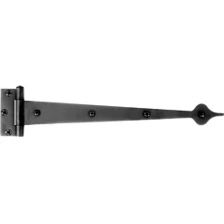 Acorn 17.75 in. L Black Strap Hinge