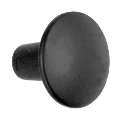 Acorn Contemporary Round Cabinet Knob 1-3/8 in. D 1 in. Iron Black 1 pk