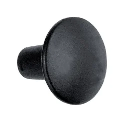 Acorn Contemporary Round Cabinet Knob 1-3/8 in. D 1 in. Iron Black 1 pk