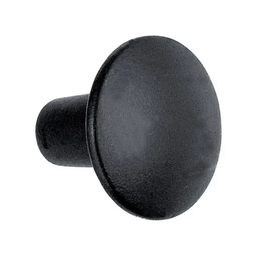 Acorn Contemporary Round Cabinet Knob 1-3/8 in. D 1 in. Iron Black 1 pk