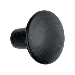 Acorn Round Cabinet Knob 1 in. D 7/8 in. Iron Black 1 pk