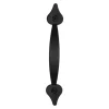 Acorn Rustic Traditional Spear Pull Spear Cabinet Pull Iron Black Black 1 pk