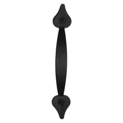 Acorn Rustic Traditional Spear Pull Spear Cabinet Pull Iron Black Black 1 pk
