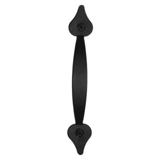 Acorn Rustic Traditional Spear Pull Spear Cabinet Pull Iron Black Black 1 pk