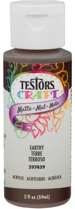 Acrylic Craft Paint, Matte Earthy, 2-oz.