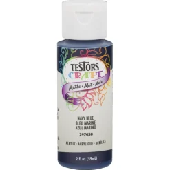 Acrylic Craft Paint, Matte Navy Blue, 2-oz.