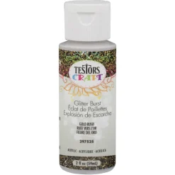 Acrylic Craft Paint, 2-oz., Glitter Burst Gold Rush