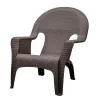 Adams 1 Brown Resin Woven Chair