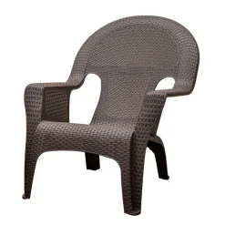 Adams 1 Brown Resin Woven Chair