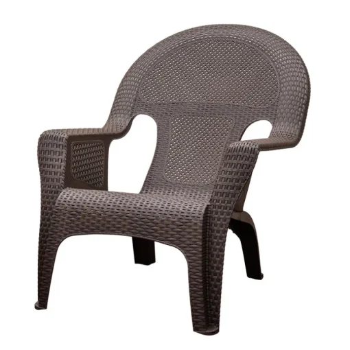 Adams 1 Brown Resin Woven Chair