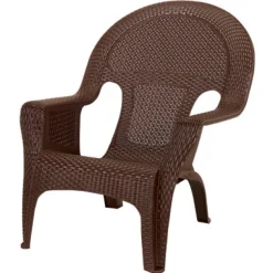 Adams 1 Brown Resin Woven Chair