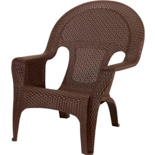 Adams 1 Brown Resin Woven Chair