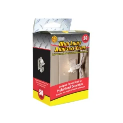 Adams .75 in. Mini Adhesive Light Clips 50 pk