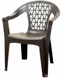 Adams Penza 1 person Earth Brown Polypropylene Stackable Chair