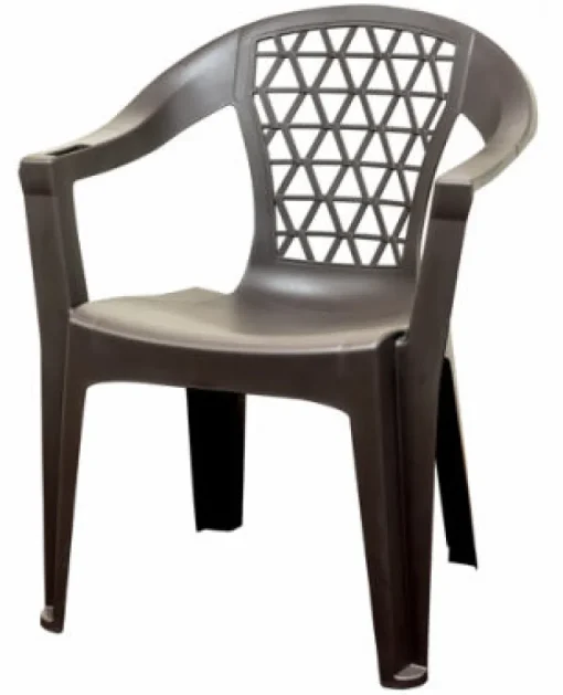 Adams Penza 1 person Earth Brown Polypropylene Stackable Chair