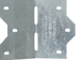 Adjustable L-Angle, 18 Gauge, Galvanzied Steel, 135-Degree To 0-Degree, 3-3/8-In. L