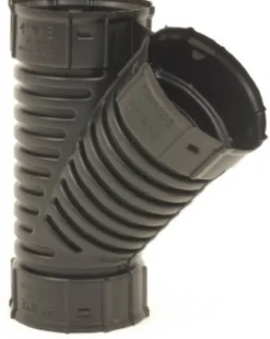 Advanced Drainage Systems Schedule 40 4 in. Snap X 4 in. D Snap Polyethylene 12 in. Wye 1 pk