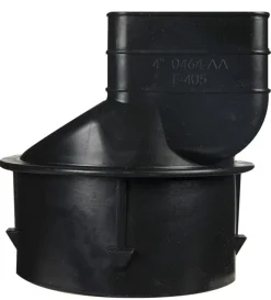 Advanced Drainage Systems 3-1/4 in. Snap X 2-1/2 in. D Barb Polyethylene 5 in. Downspout Adapter 1 p