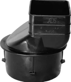 Advanced Drainage Systems 3-1/4 in. Snap X 2-1/2 in. D Barb Polyethylene 5 in. Downspout Adapter 1 p
