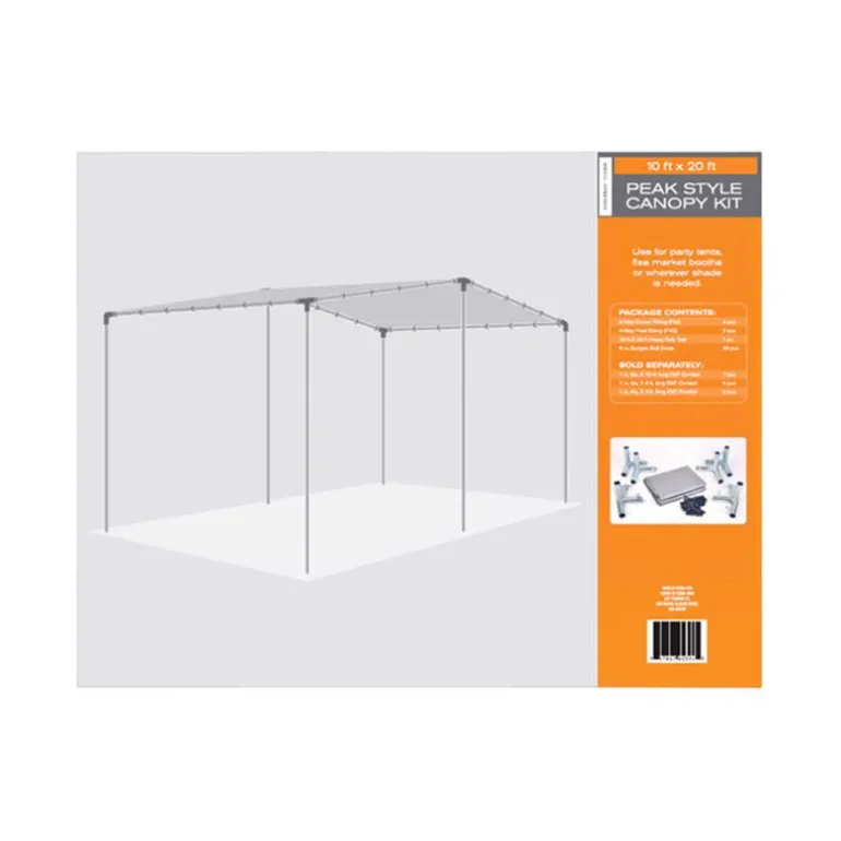 AHC 10 ft. W X 20 ft. L Heavy Duty Polyethylene Canopy Tarp Silver