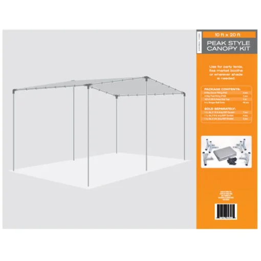 AHC 10 ft. W X 20 ft. L Heavy Duty Polyethylene Canopy Tarp Silver