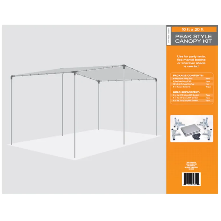 AHC 10 ft. W X 20 ft. L Heavy Duty Polyethylene Canopy Tarp Silver
