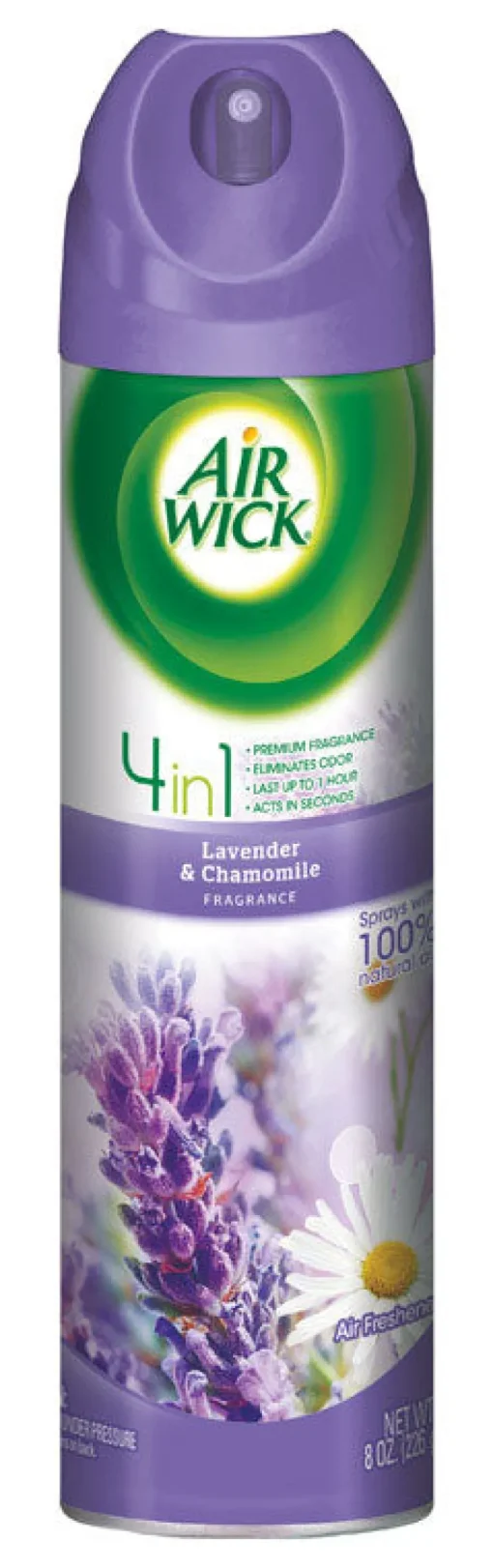 Air Wick 4in1 Lavender and Chamomile Scent Air Freshener Spray 8 oz. Liquid (Pack of 12)