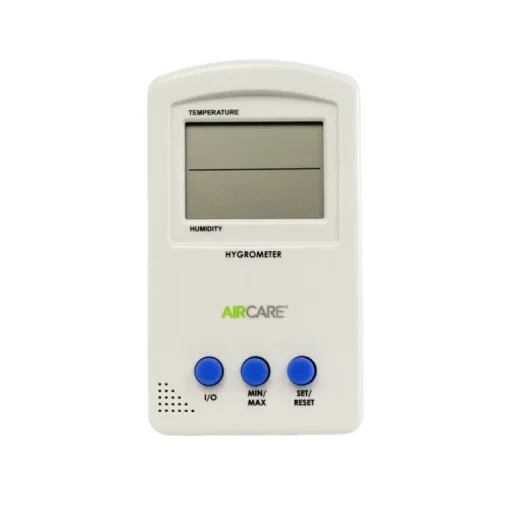 Aircare Plastic White AAA Battery Hygrometer/Thermometer