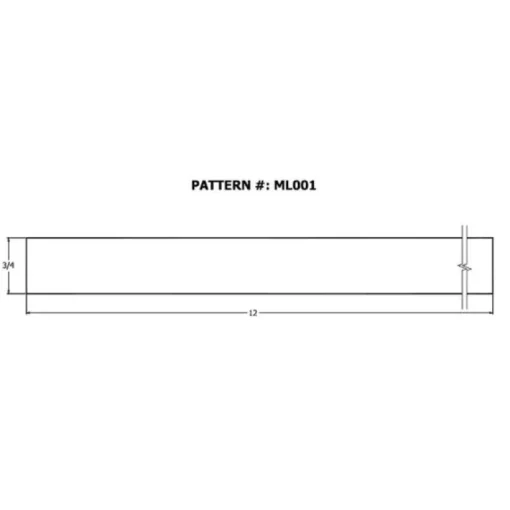 Alexandria Moulding 72 in. H x 12 in. W x 1 in. D Fiberboard
