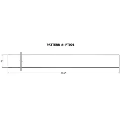 Alexandria Moulding 1 in. W x 6 in. L x 3/4 in. Particle Board
