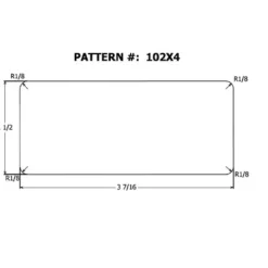 Alexandria Moulding 4 in. W x 6 ft. L x 2 in. Wood Stud