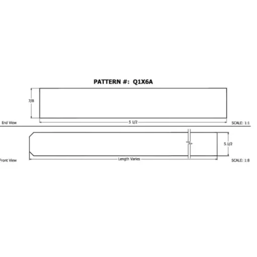 Alexandria Moulding 1 in. X 6 in. W X 6 ft. L Cedar Dog Eared Fence Board #2/BTR Premium Grade