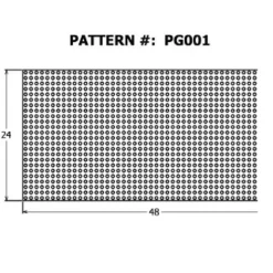 Alexandria Moulding 3/16 in. X 24 in. W X 4 ft. L Medium Fiberboard (MDF) Peg Board