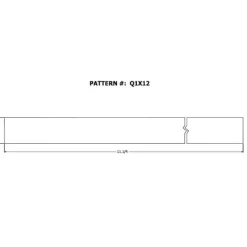 Alexandria Moulding 1 in. X 12 in. W X 4 ft. L Poplar Lumber Clear Grade