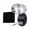 All-Pro Motion-Sensing 180 deg. LED Black Outdoor Floodlight Solar Powered