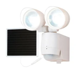 All-Pro Motion-Sensing Solar Powered LED White Entry Light
